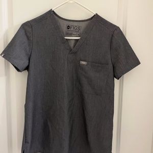 Figs Catarina scrub top graphite, XS